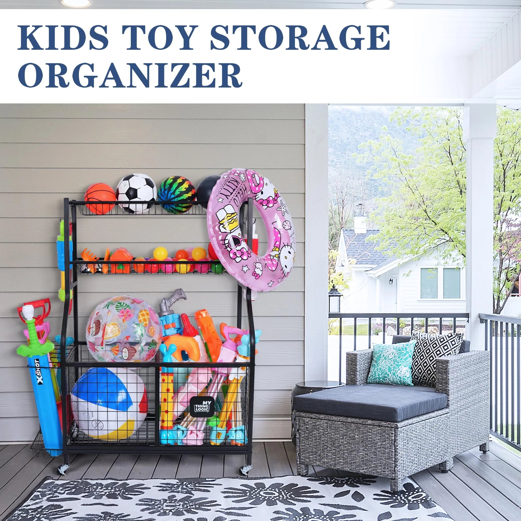 Ball, garazowy, magazynowy Organizer, do Sports Equipment