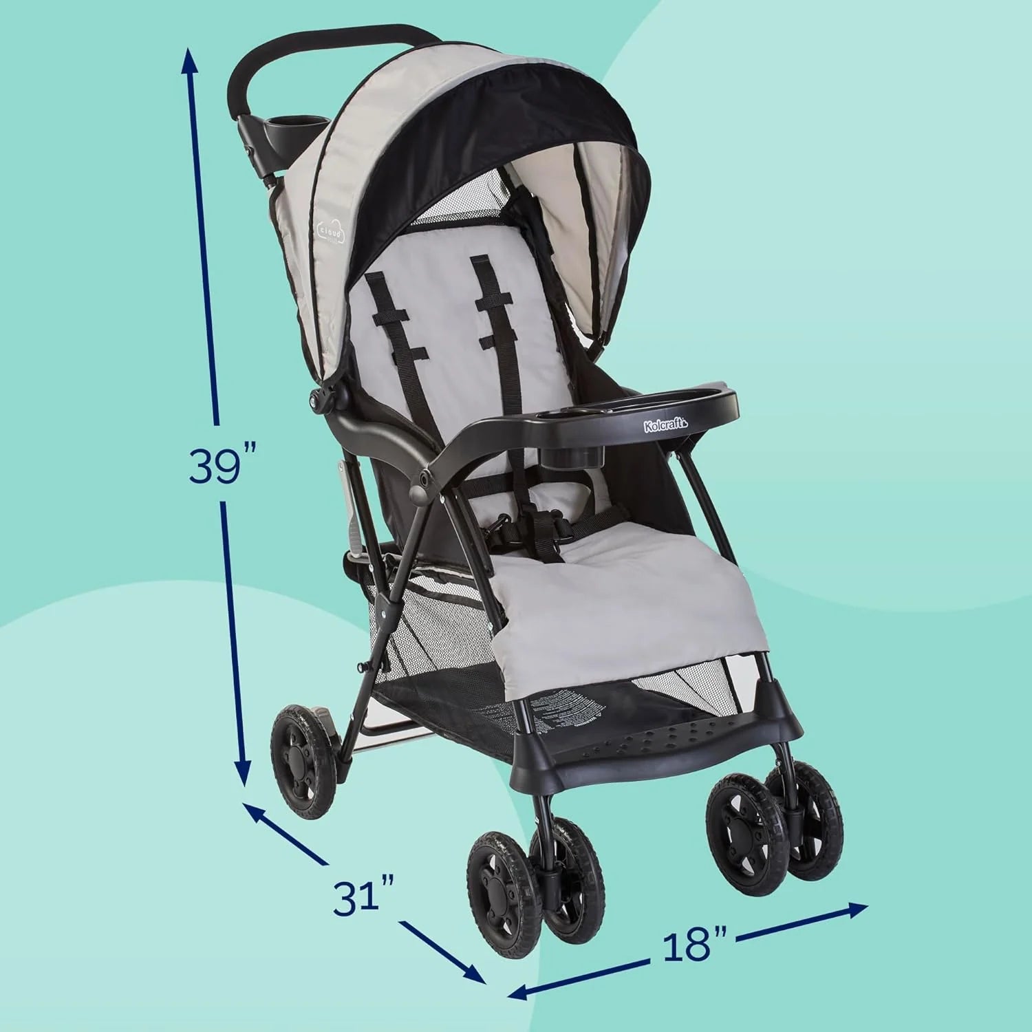Umbrella, Cloud Plus lekki Toddler, wózek dziecięcy