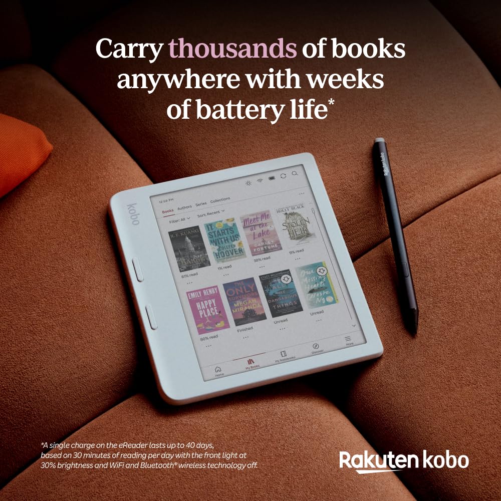 Libra Colour Ereader z 7 Glare-free wyświetlacz