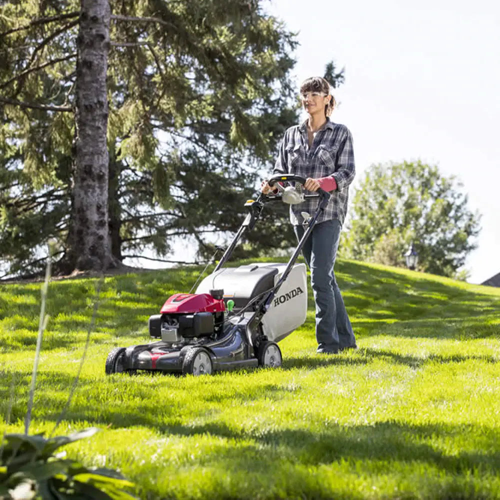Lawn Mower - 21-in Nexite Deck Self-propelled, Versamow 4-in-1 System Hydrostatic Drive Electric Start GCV200 Engine - Featuring Roto-stop