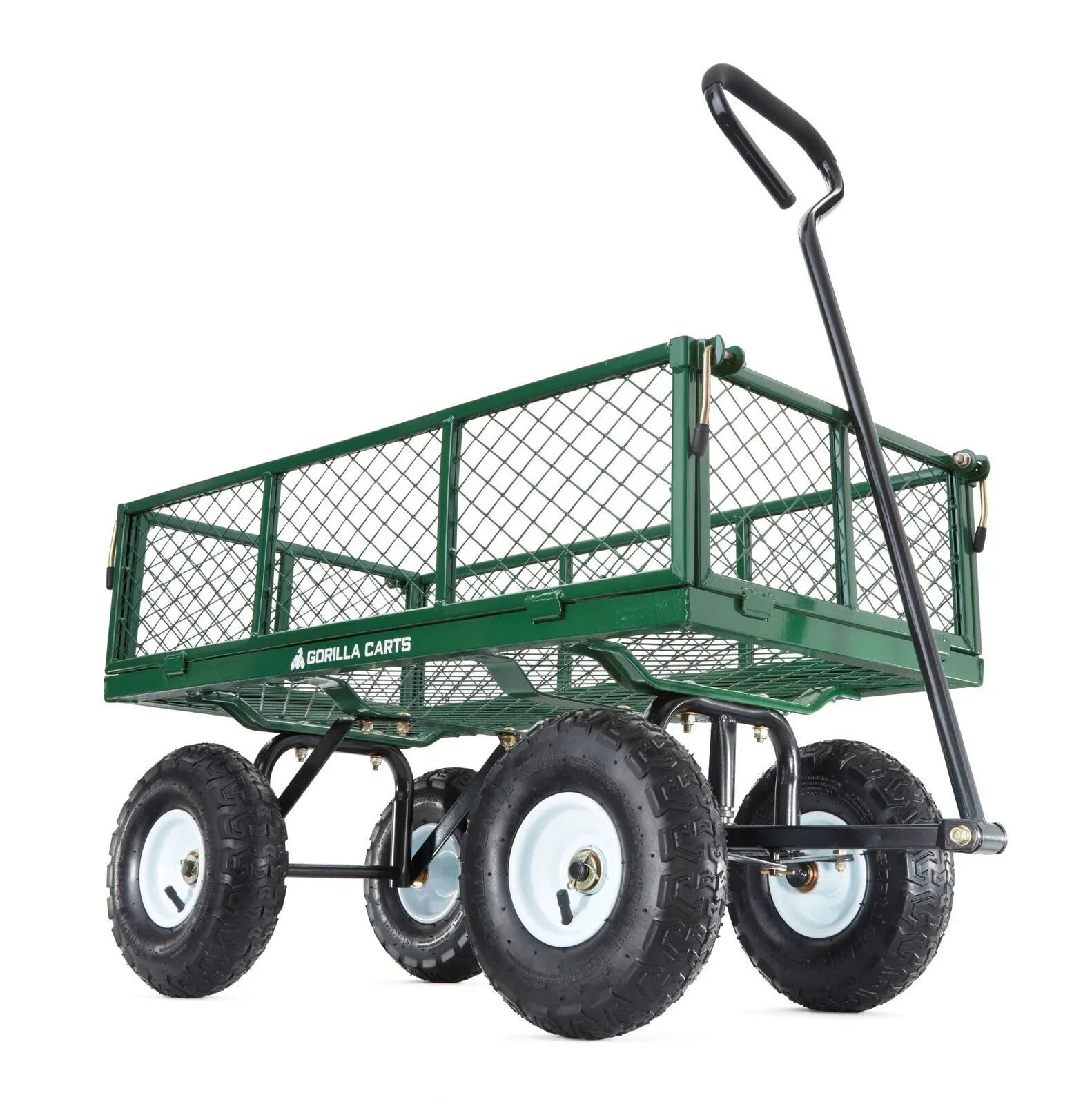1787449160_R4LgZScu Carts GOR400-COM stal ogrodowy z zdejmowany Sides wózek, 400-lb. pojemność, zielony