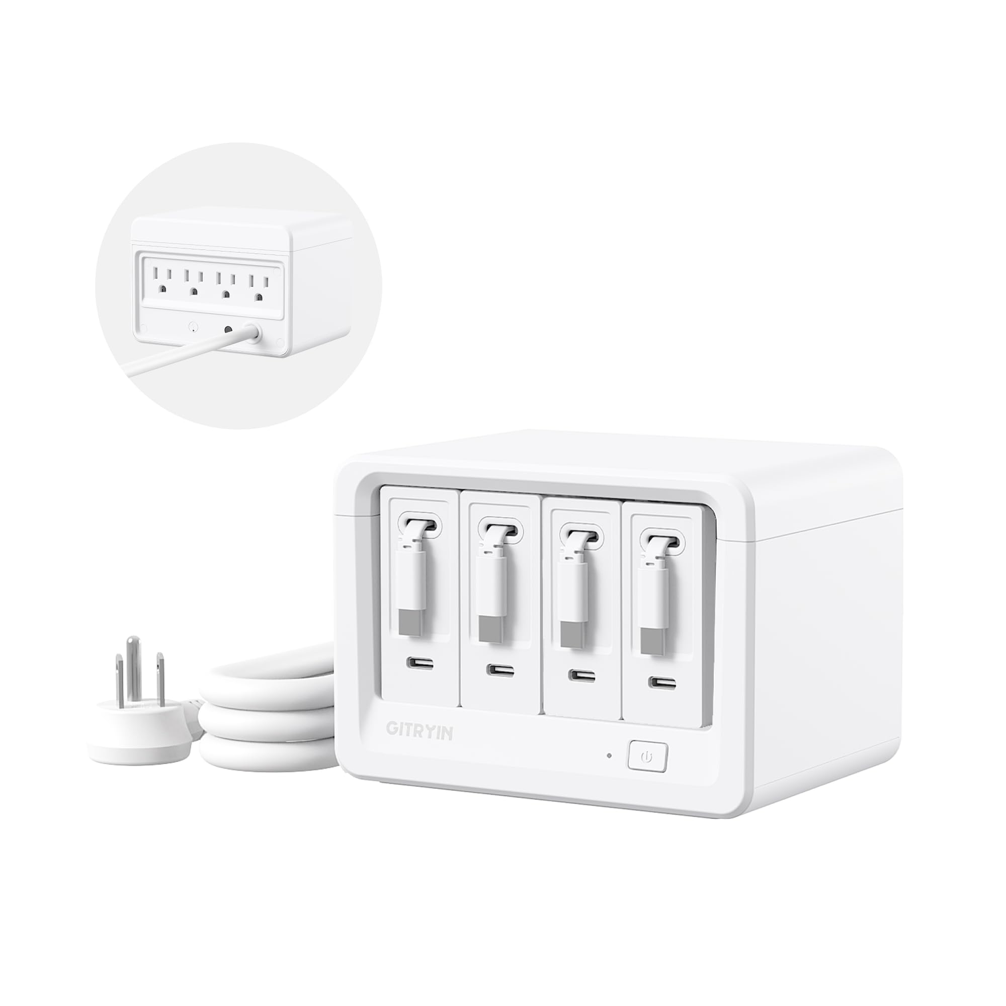 12-in-1 Desktop ładowanie stacja z Surge Protection