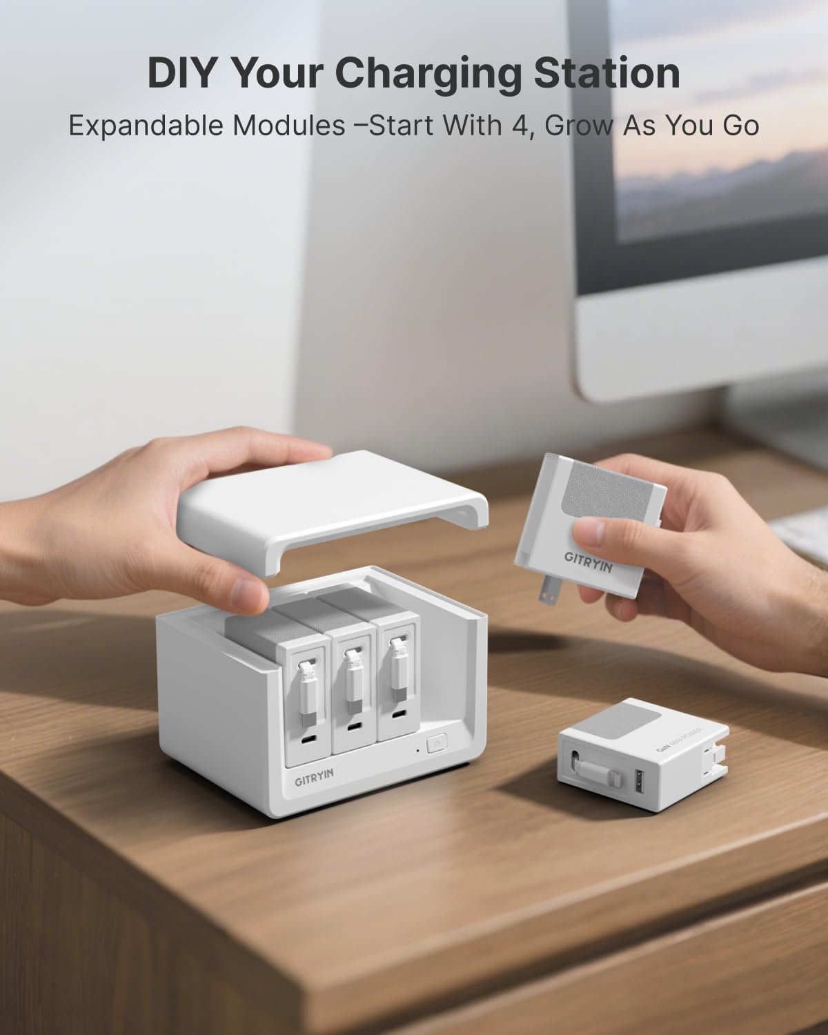 12-in-1 Desktop ładowanie stacja z Surge Protection