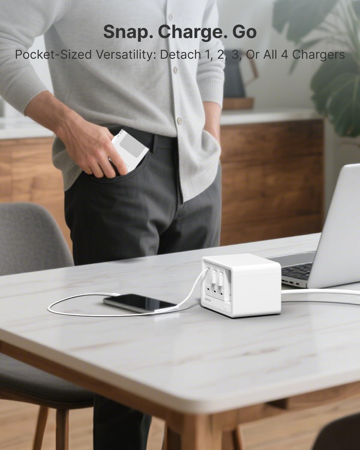 12-in-1 Desktop ładowanie stacja z Surge Protection