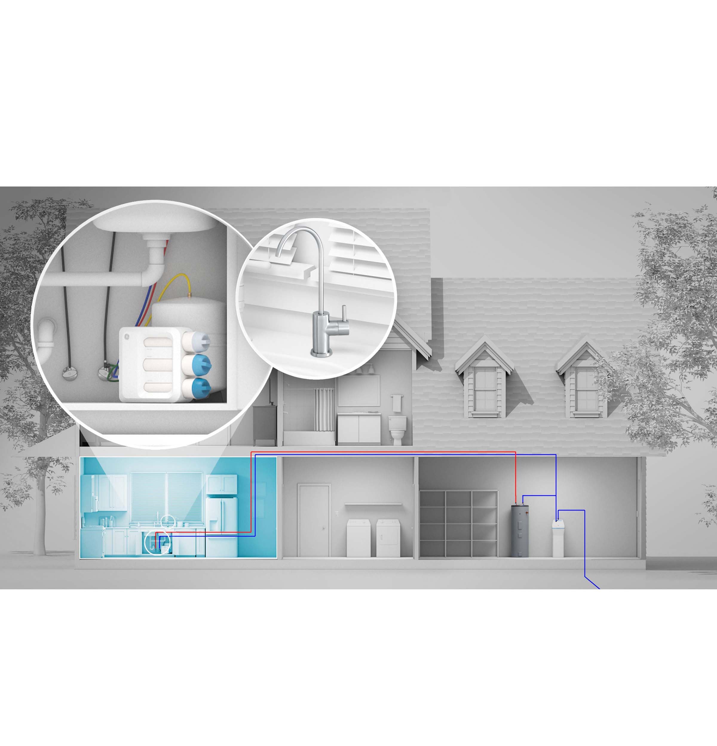 Wody filtr, 5-Star Reverse Osmosis Under Sink, system