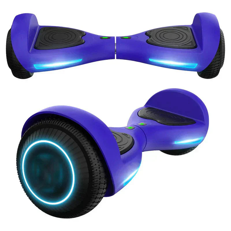 FX3 Hoverboard Blue, Featuring 6.5′′ LED Wheels, 200W Motor, UL2272 Certified, Up to 6.2mph for Kids and Adults
