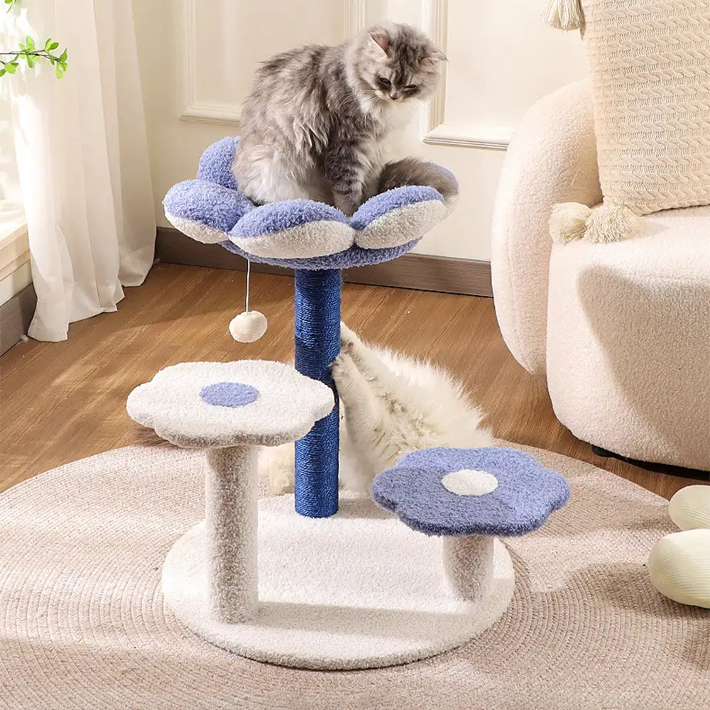 Scratching Post, Flower Multi-level Sisal, dla kota Tree