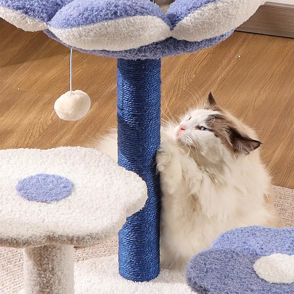 Scratching Post, Flower Multi-level Sisal, dla kota Tree