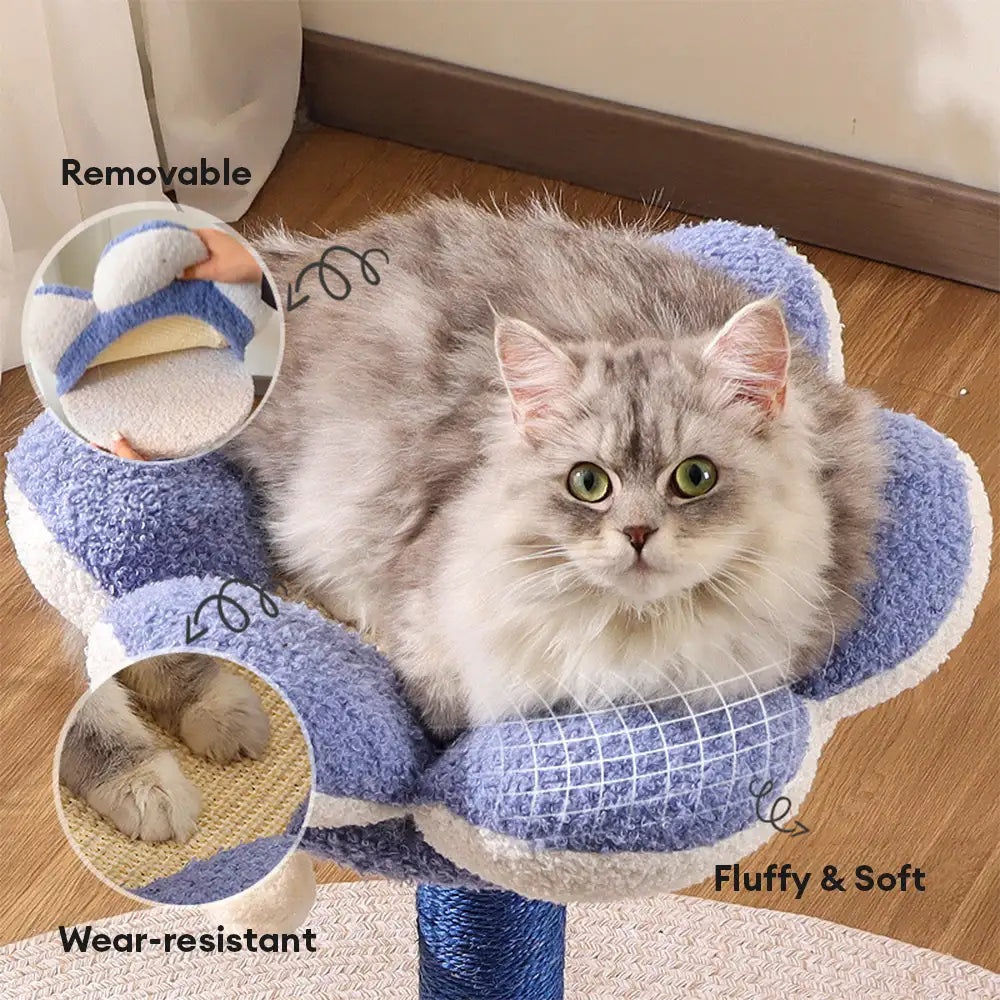 Scratching Post, Flower Multi-level Sisal, dla kota Tree