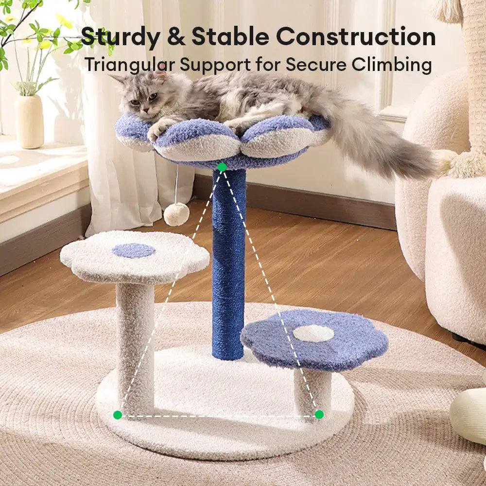 Scratching Post, Flower Multi-level Sisal, dla kota Tree