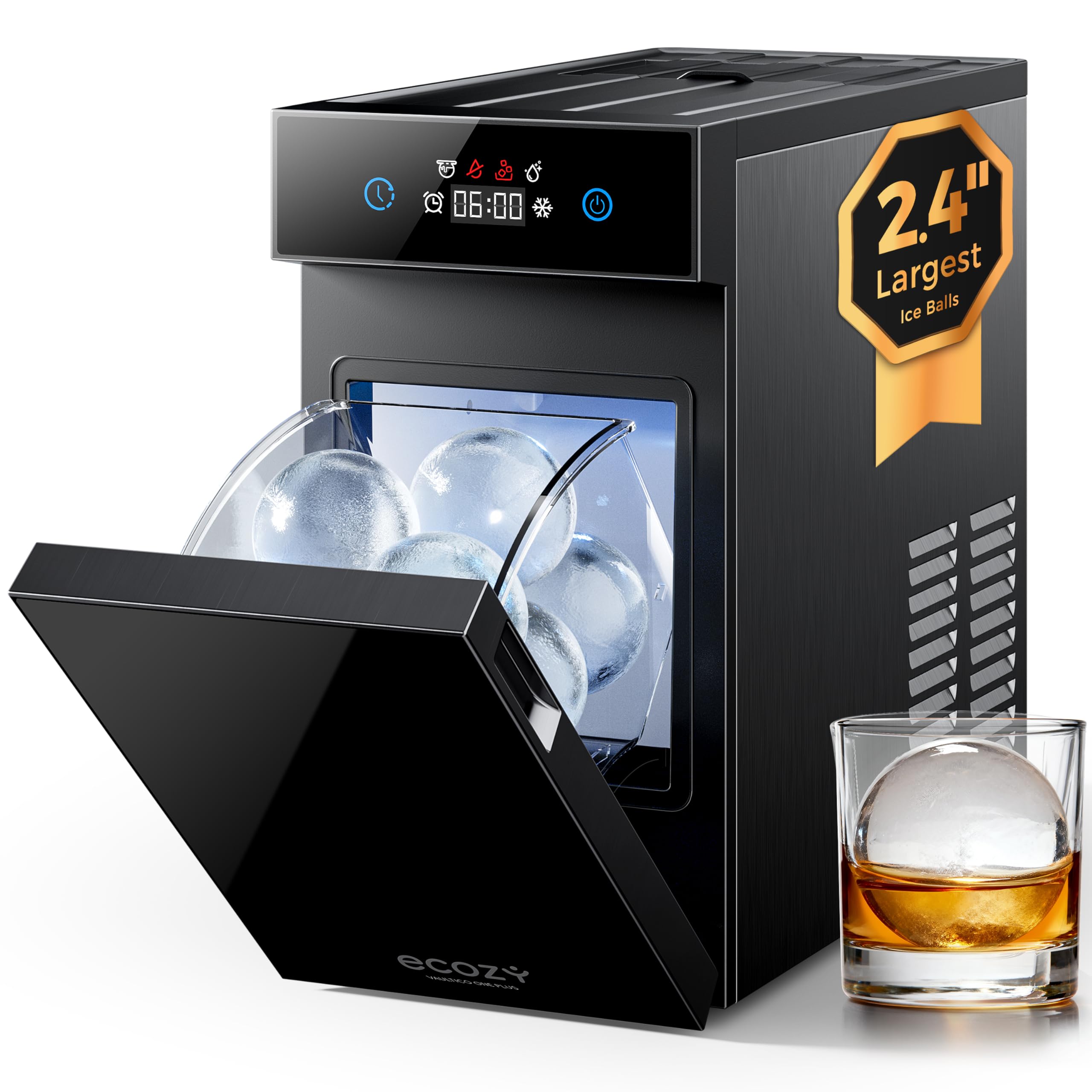 Ball, przezroczysty lodu, Maker z Crystalflux Technology