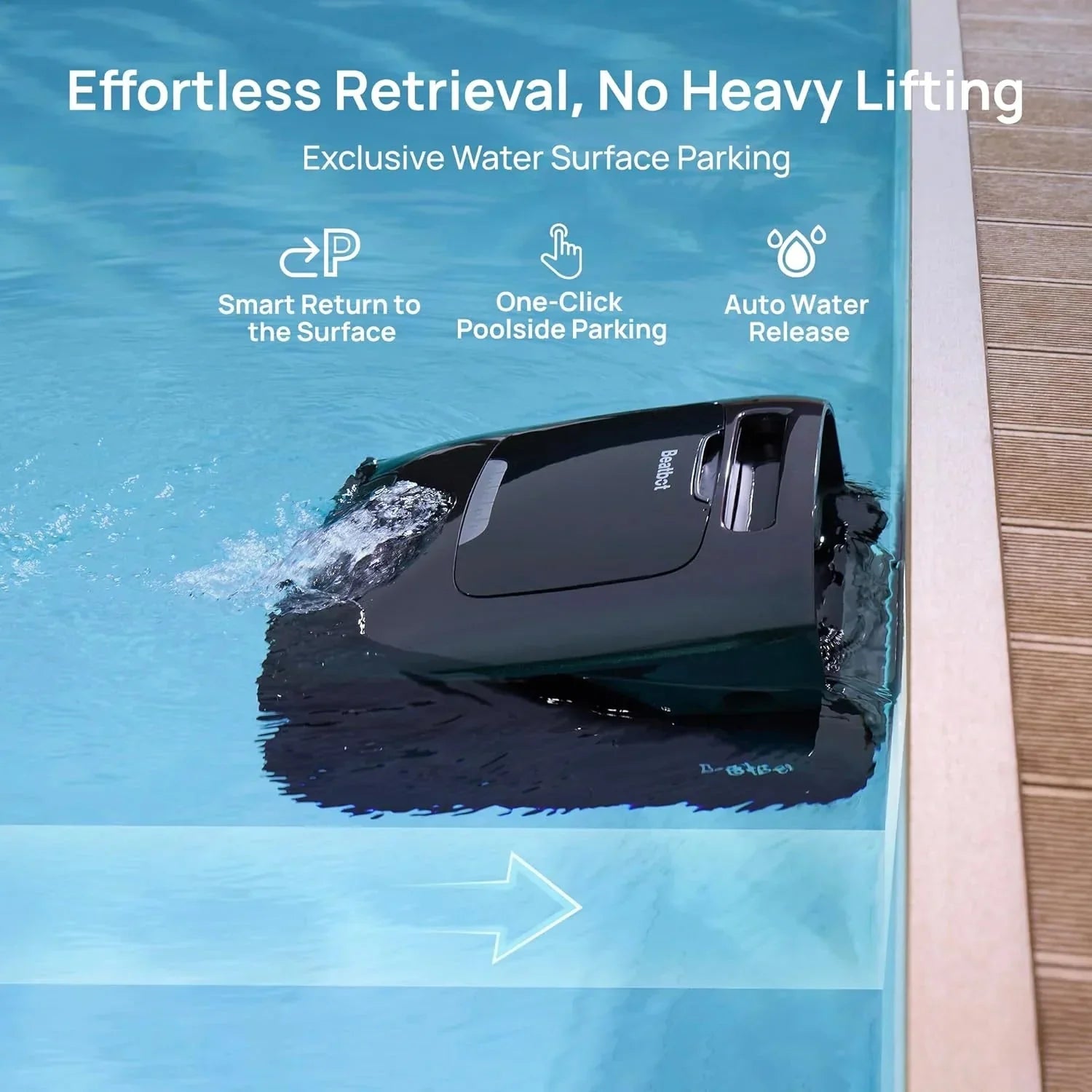 Vacuum - AquaSense 2 Pro Cordless Pool, Robot - Unmatched 5-in-1 Cleaning, Surface Parking, Skims Water Surface with APP Control, Water