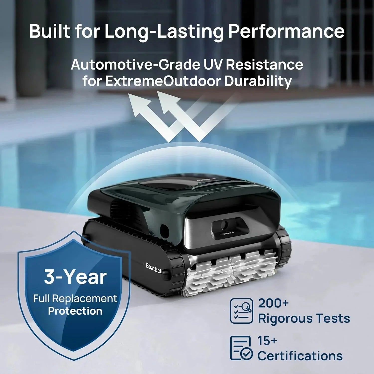 Vacuum - AquaSense 2 Pro Cordless Pool, Robot - Unmatched 5-in-1 Cleaning, Surface Parking, Skims Water Surface with APP Control, Water