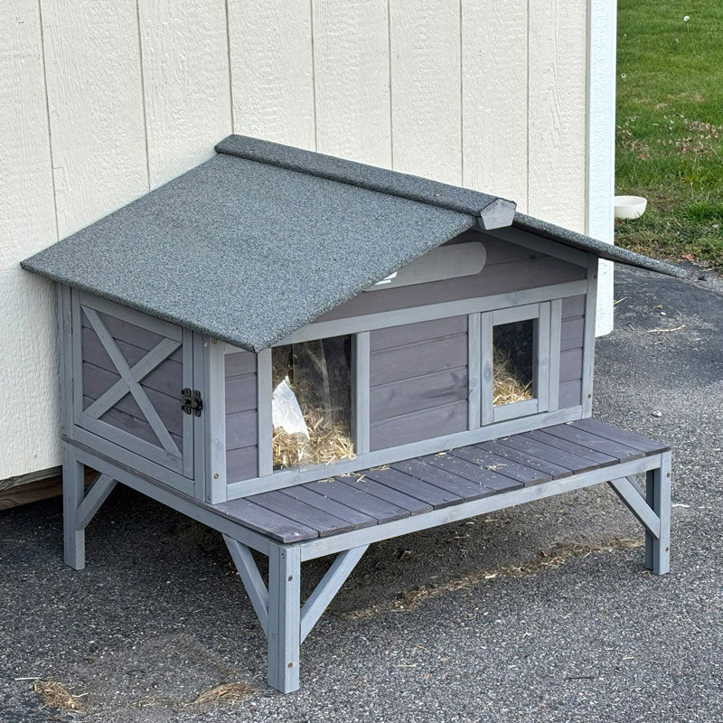 Drewniany dla kota domek AIR92-M z Weatherproof dla kota schronienie do Feral Cats