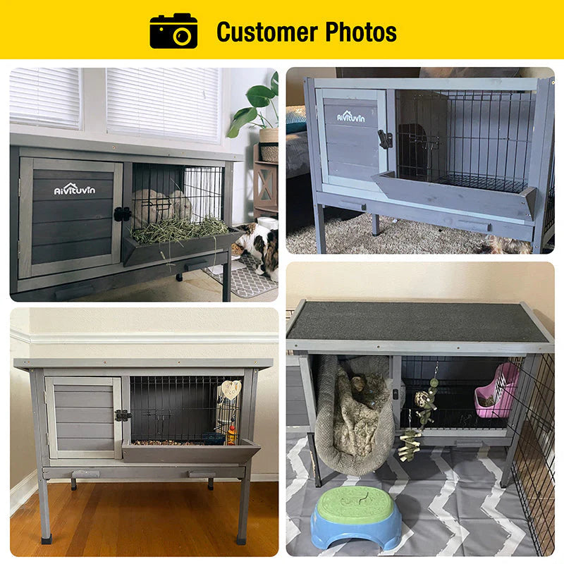 1787457322_XRs0nJSO Hutch, zewnętrzny Rabbit, AIR01-B, metal Wire siatka Above Tray, 3.1ft2