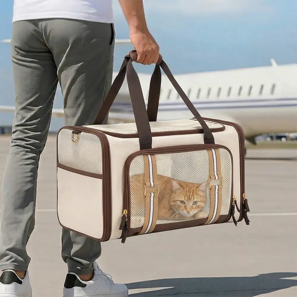 Carrier, 3 w 1 Breathable Large-capacity Expandable dla kota, torba, do podrozny i Airline