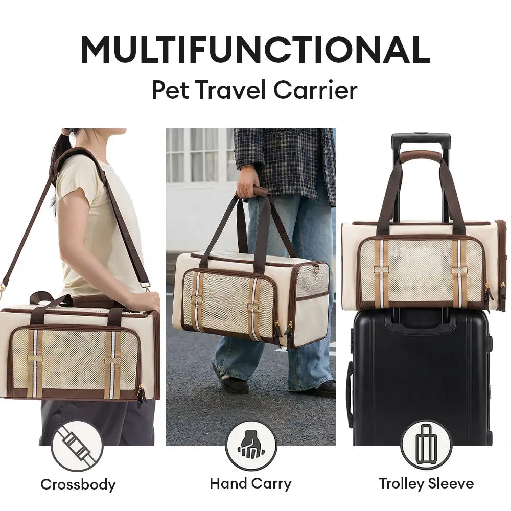Carrier, 3 w 1 Breathable Large-capacity Expandable dla kota, torba, do podrozny i Airline