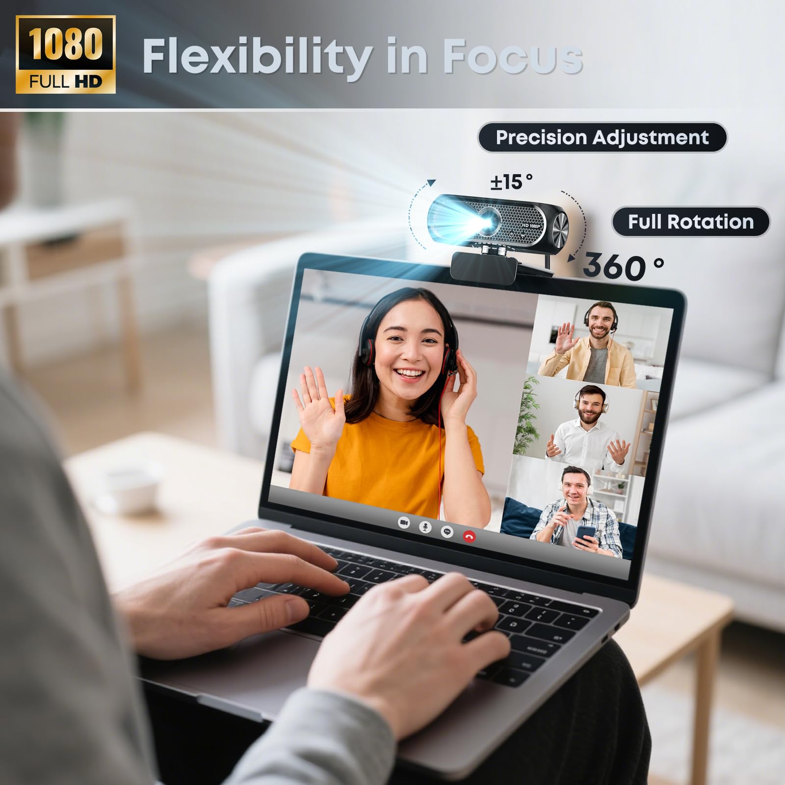 1080P HD Webcam z wysoki Definition Video Quality