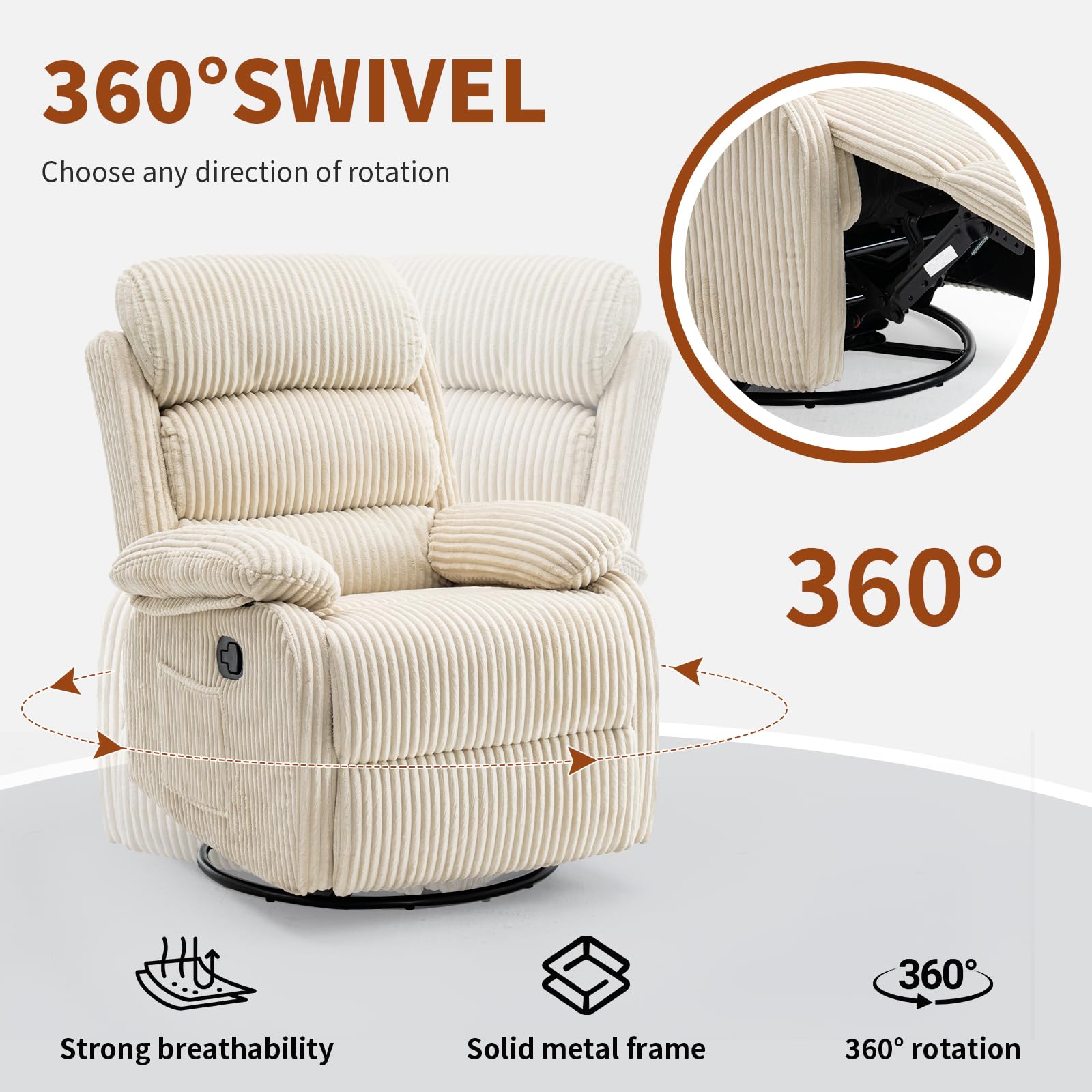 1787465418_mSWIL7dR Adult 360 Degrees Rocking fotel rozkładany, Velvet Beige