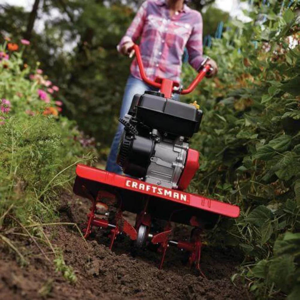 Produkt z rysami i wgnieceniami Front Tine ogrodowy Tiller