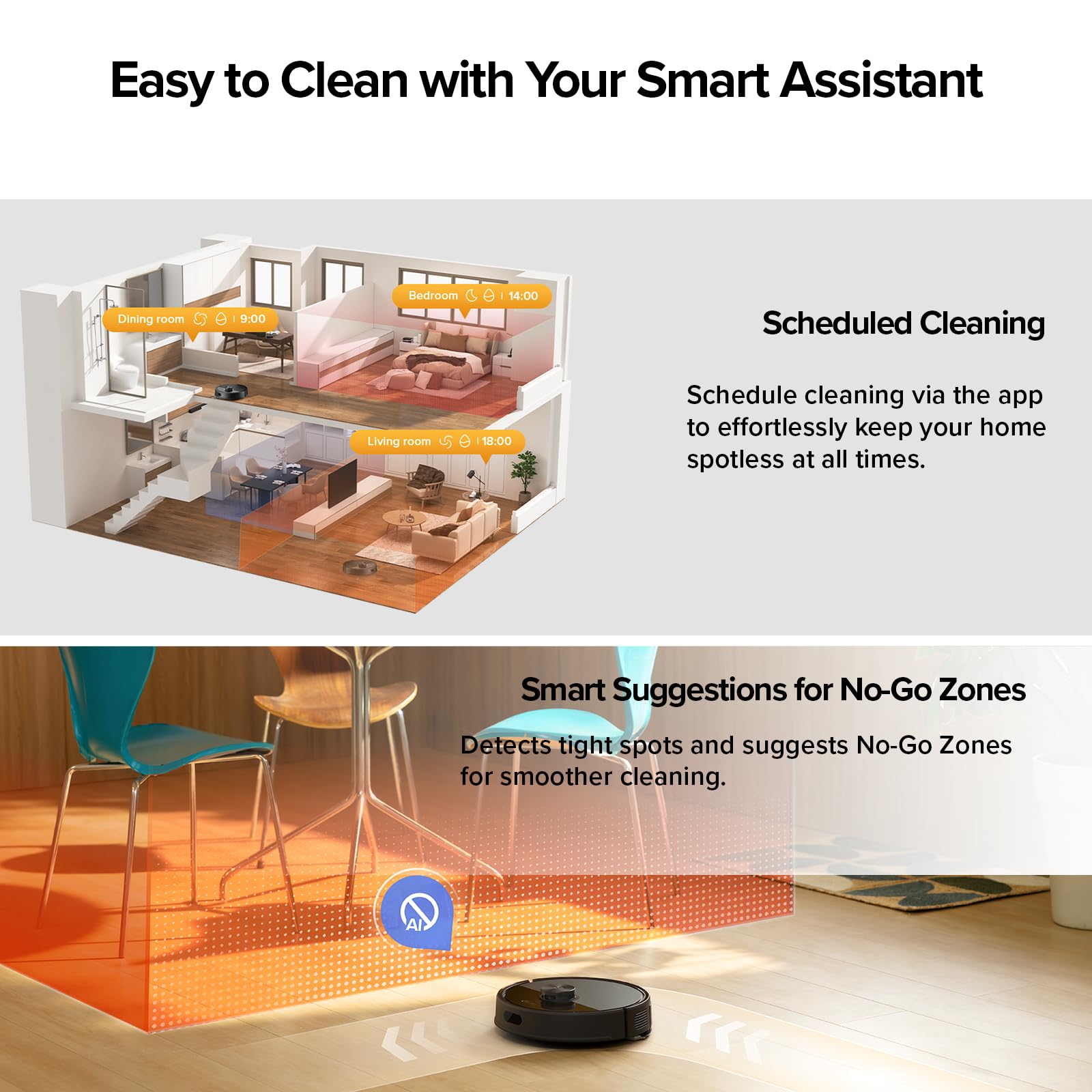 Q7 M5+ Robot odkurzacz i Mop, 10000Pa Suction