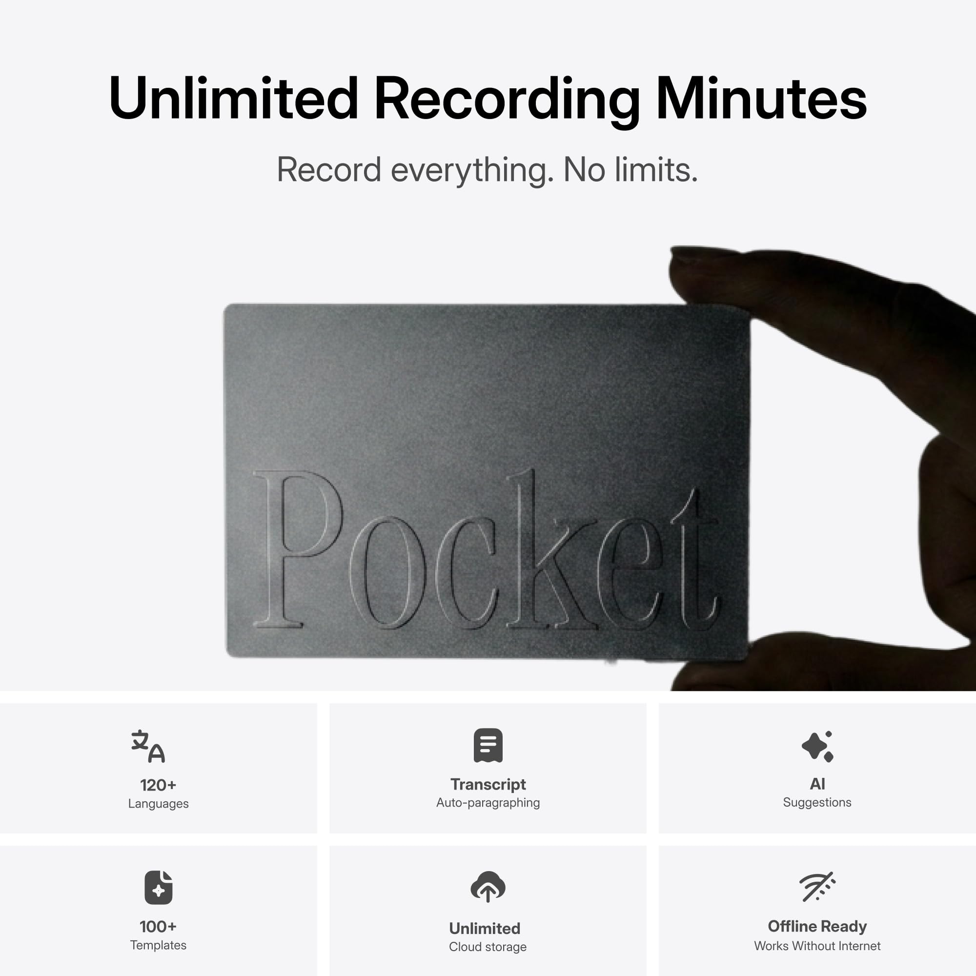 Ai Voice Recorder z smart Assistant z samochodowy Transcription