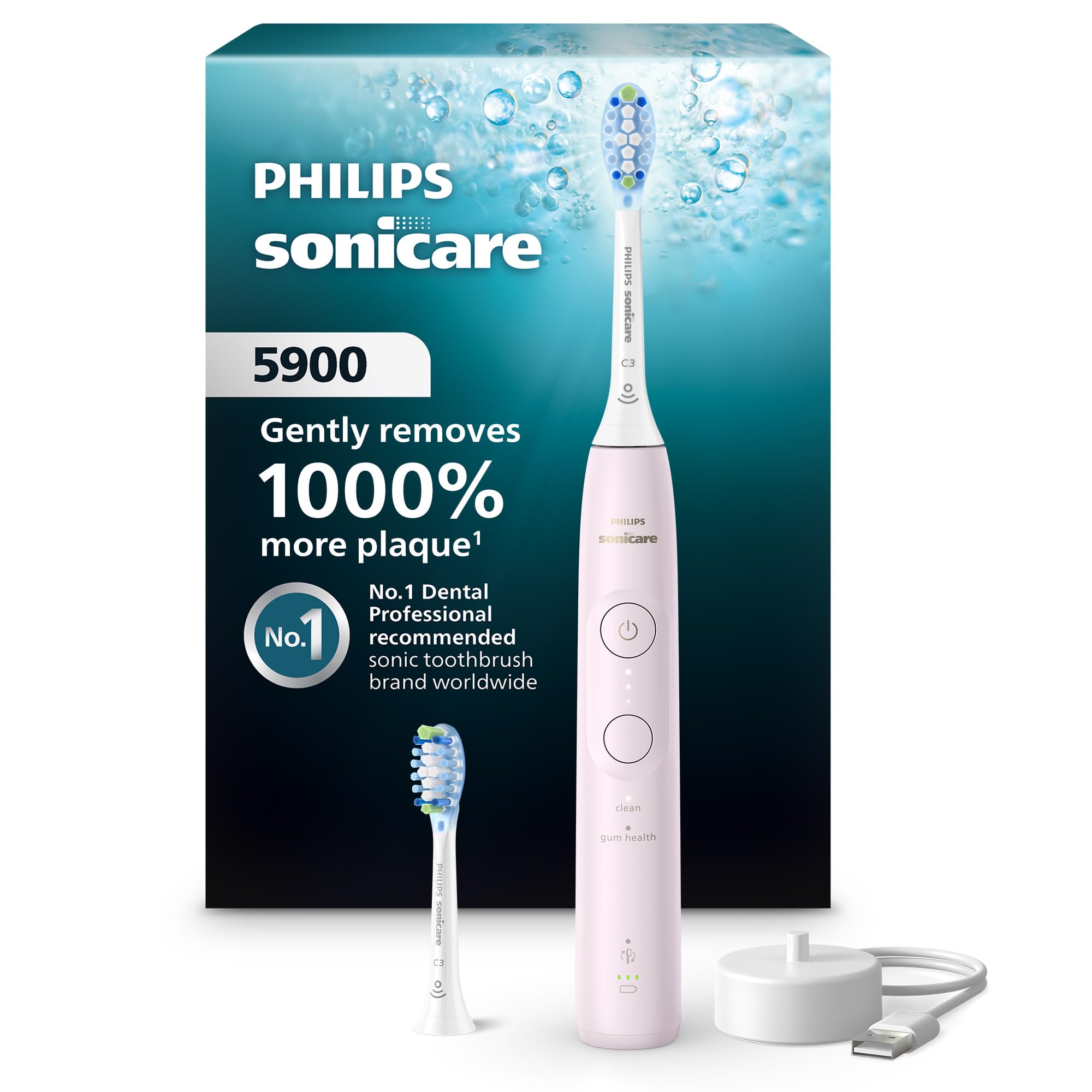5900 seria elektryczny Toothbrush z ciśnienie Sensor
