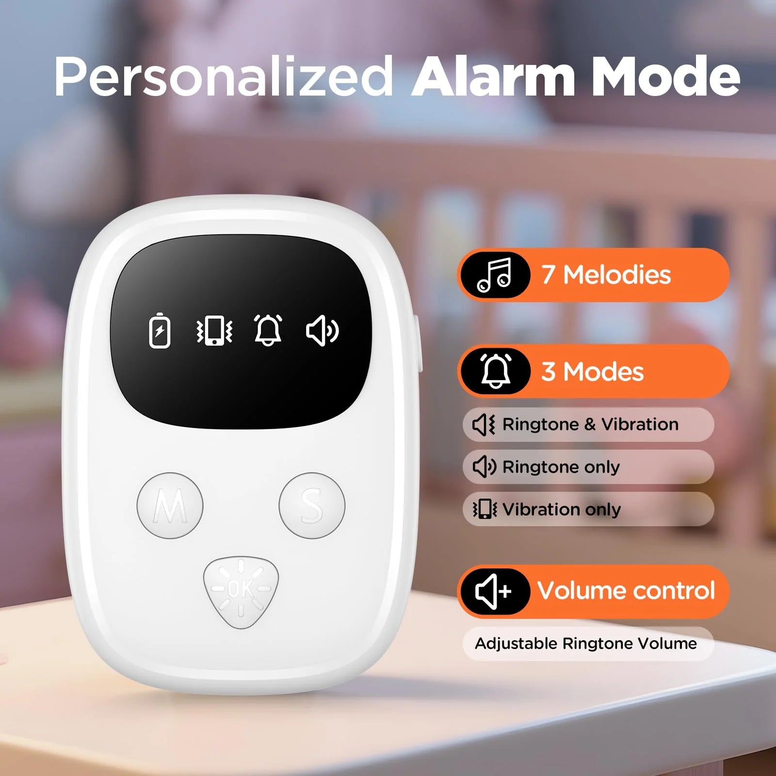 Bezprzewodowy Bedwetting do dla dzieci Alarm, kompaktowy