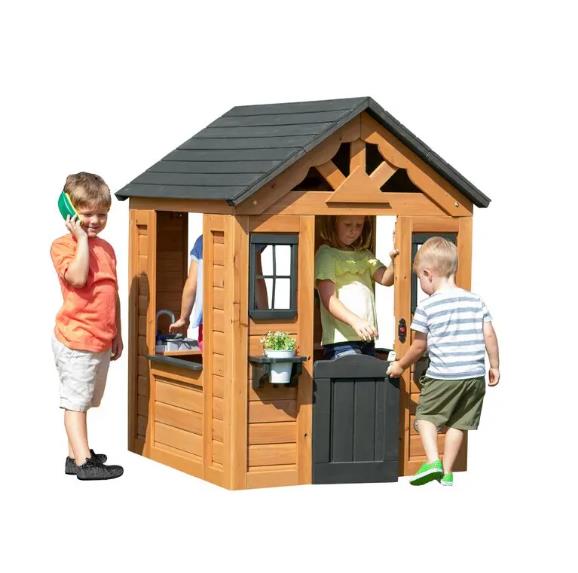 Wewnętrzny/zewnętrzny Cedar Playhouse z kuchenny