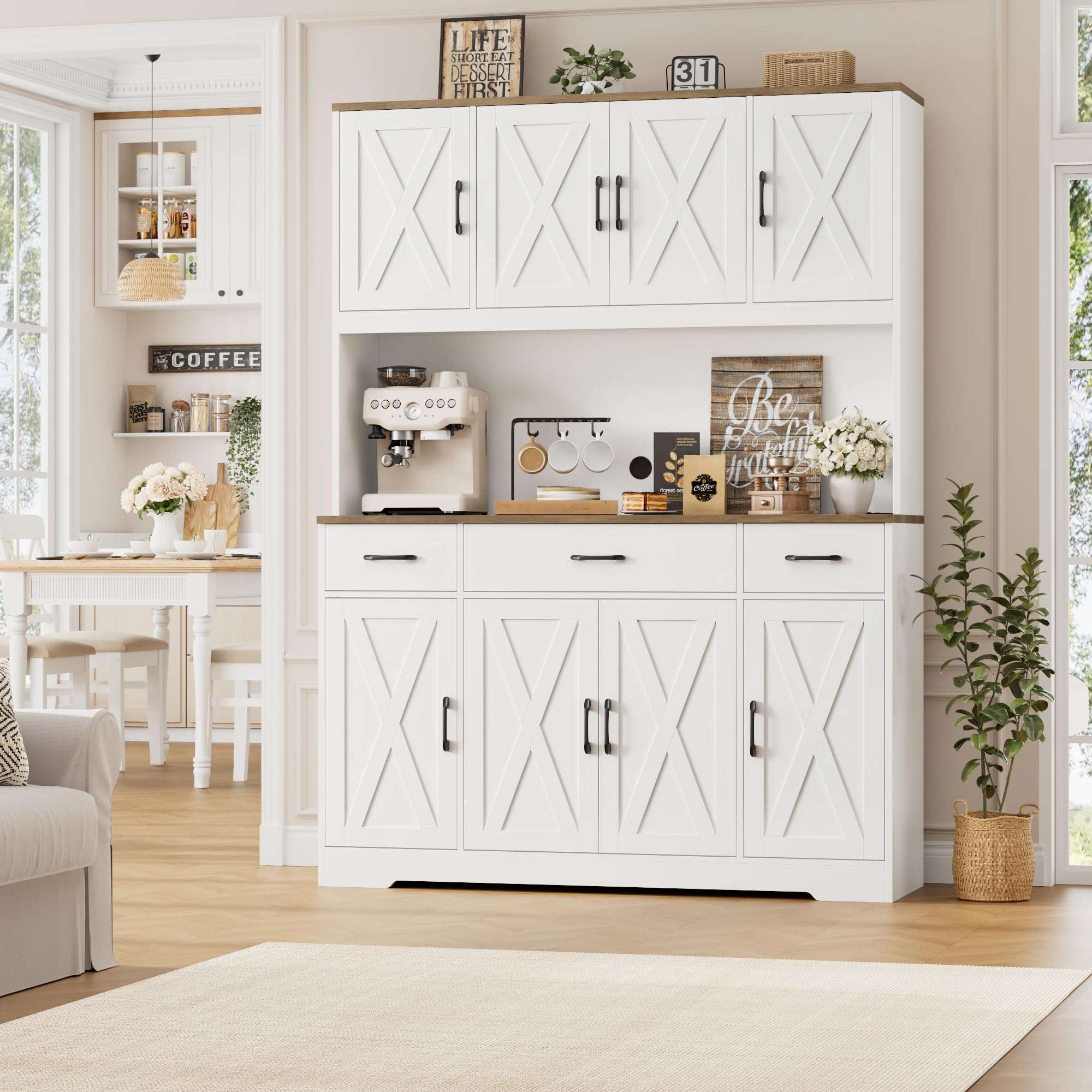 71 duży Pantry szafka z ładowanie stacja