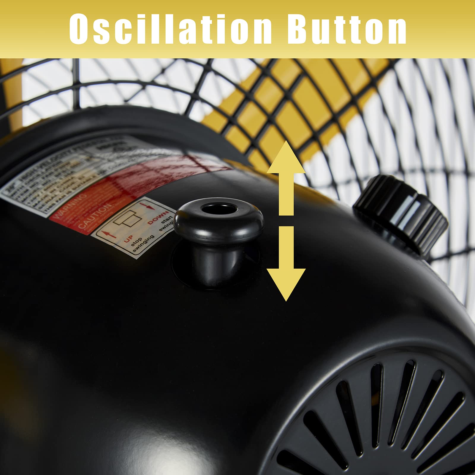 20 wysoki Velocity Oscillating Pedestal wentylator, 5000 CFM