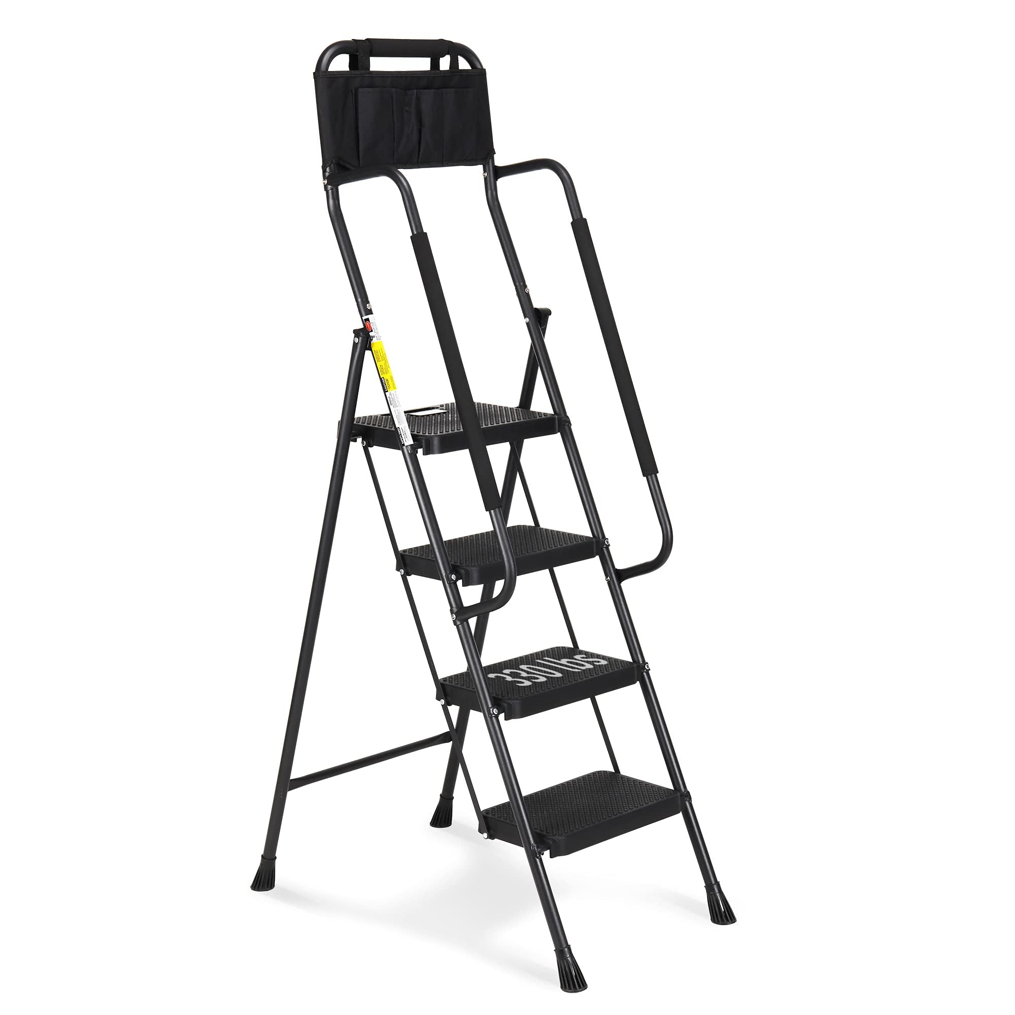 1787477586_XlGm4V3F 4 Step z Handrails drabina, 330 lb składany Stool