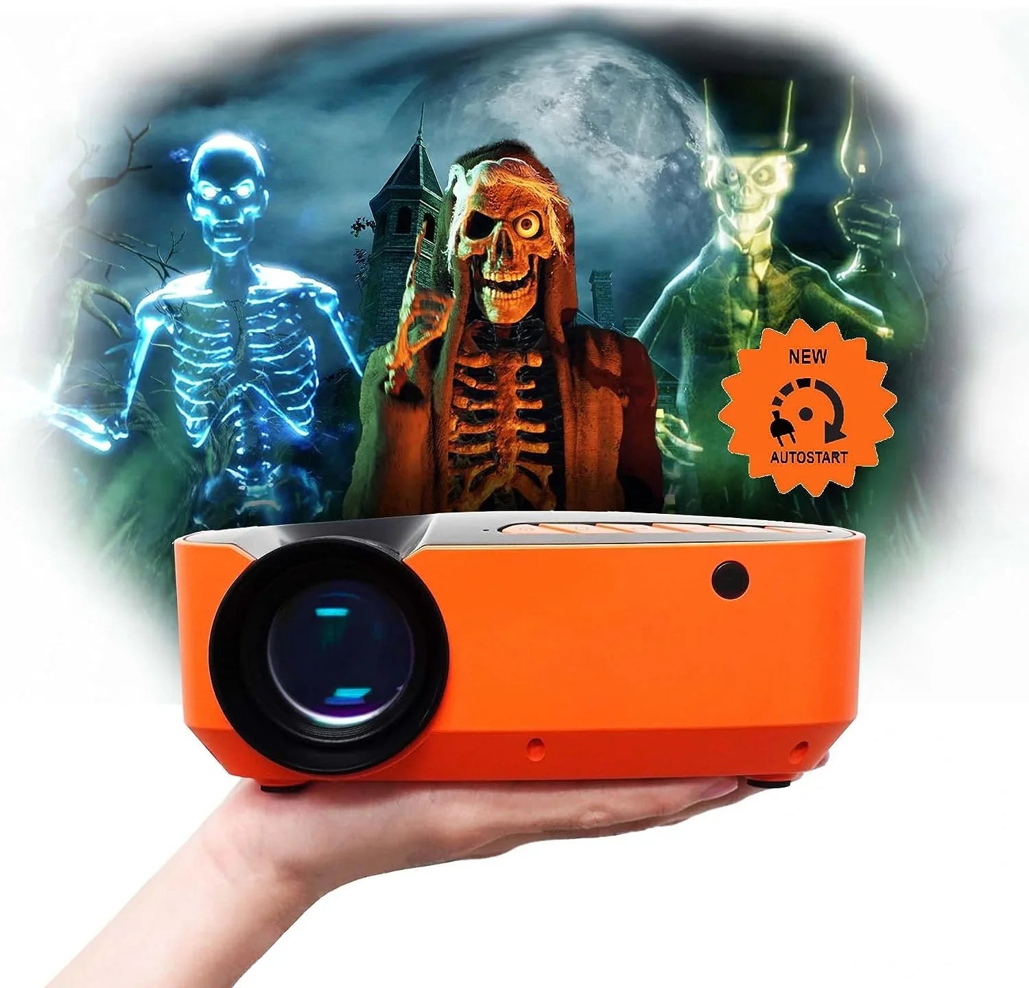 Projektor, Halloween, (2023 Upgrade), do Haunted Windows