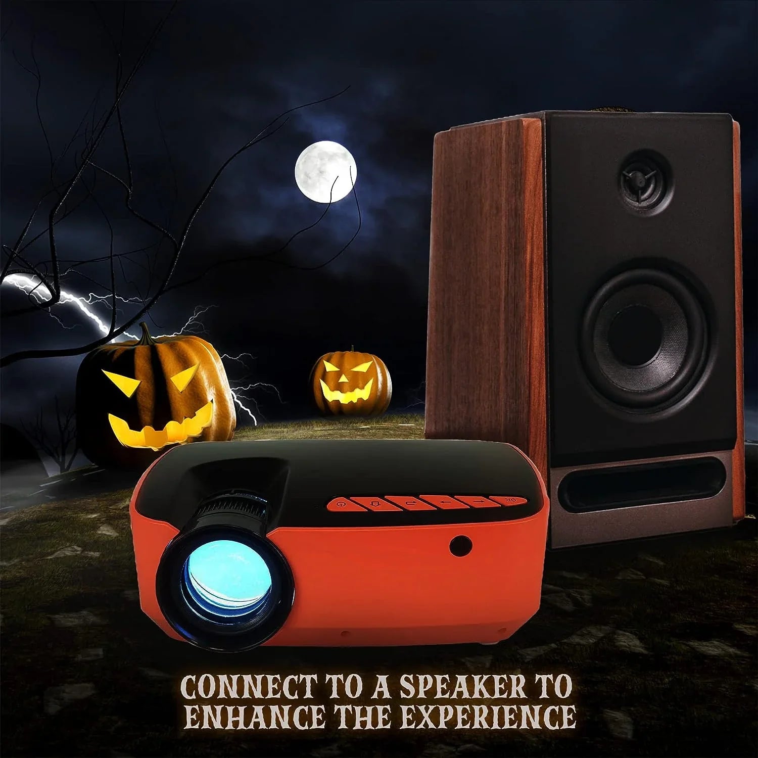 Projektor, Halloween, (2023 Upgrade), do Haunted Windows
