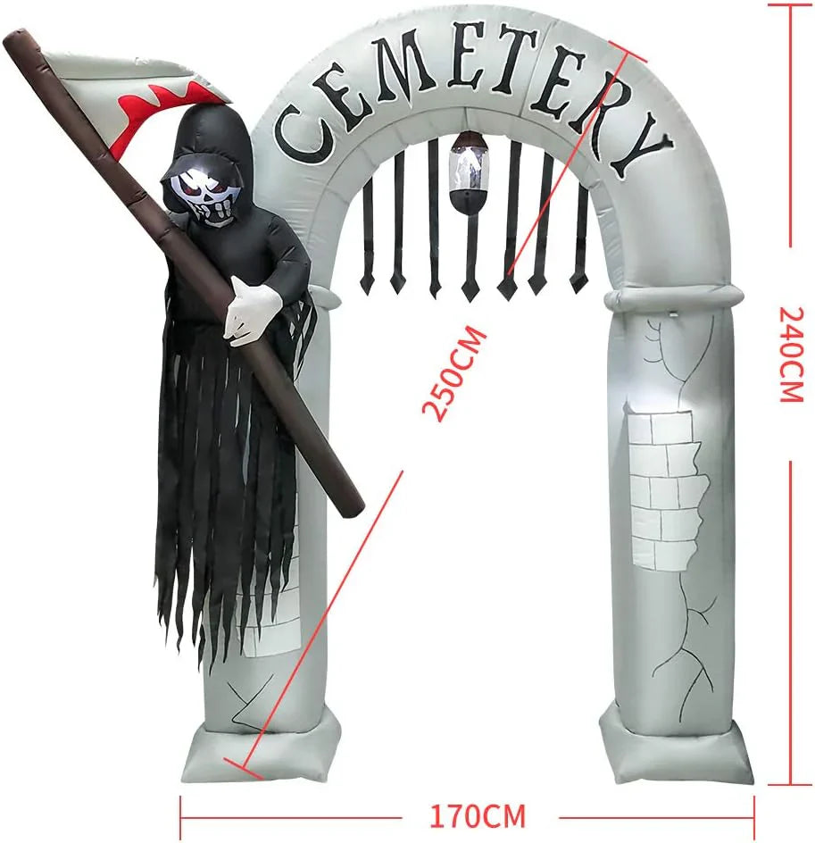 Halloween Inflatable Grim Reaper's Arch z 7.8 ft