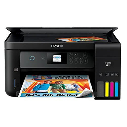 Printer - Expression ET-2750 EcoTank Wireless Color All-in-one Supertank - Featuring Scanner and Copier