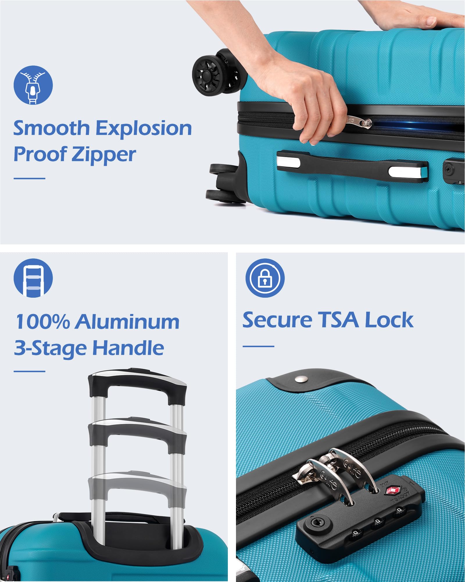 1787482940_xlf1dCso Bagaz, Hardside, elementowy z TSA Lock, zestaw 3