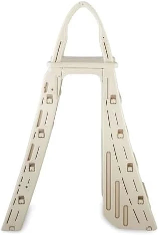 1787483037_fUv2D7NT Ladder - Plastics 7200 Roll Guard 48 to 56 Adjustable a Frame Safety - Designed for Above Ground Outdoor Patio Swimming Pool Platform Ladder with Step
