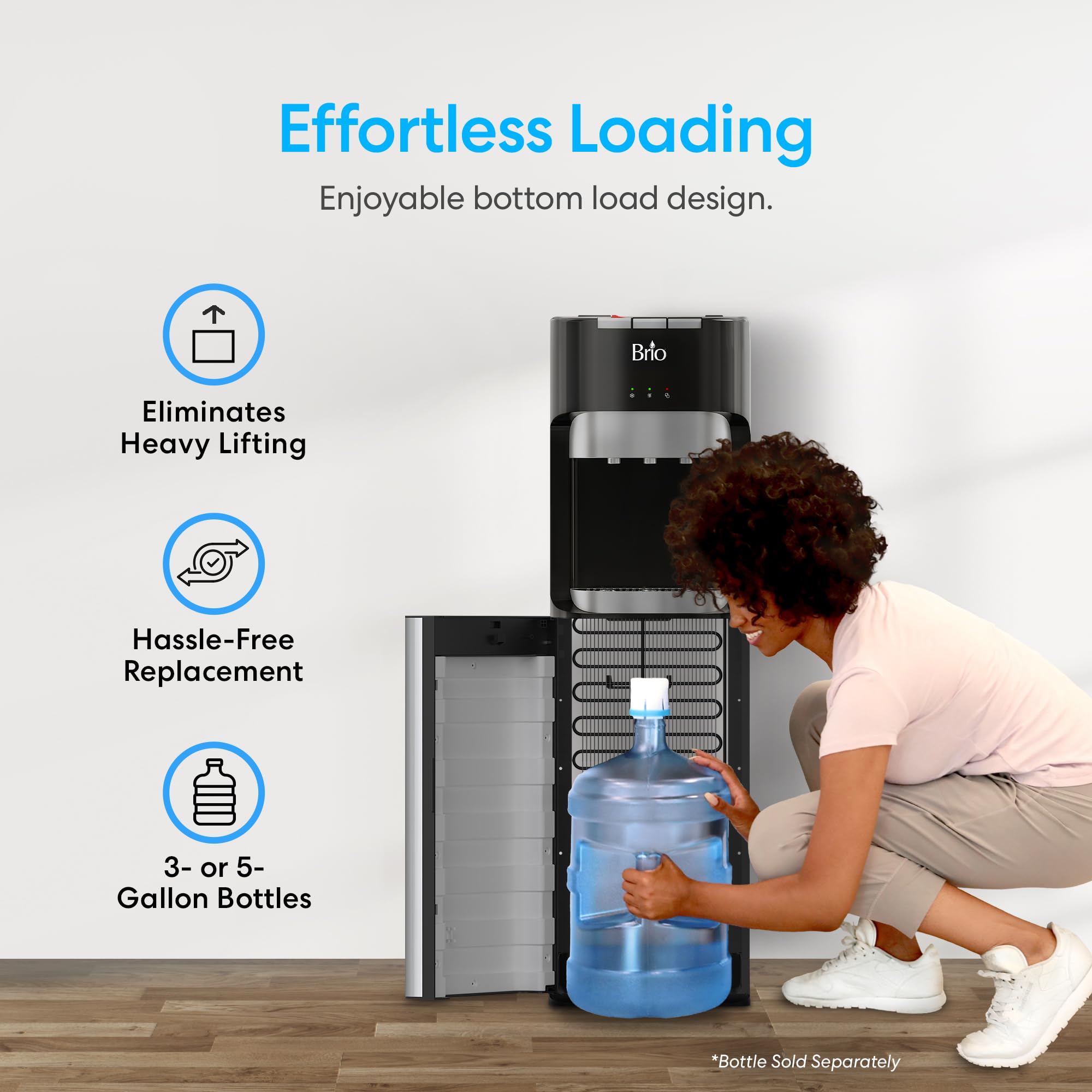 Lodówka turystyczna, Bottom Loading wody, Dispenser, 3 Temperatures