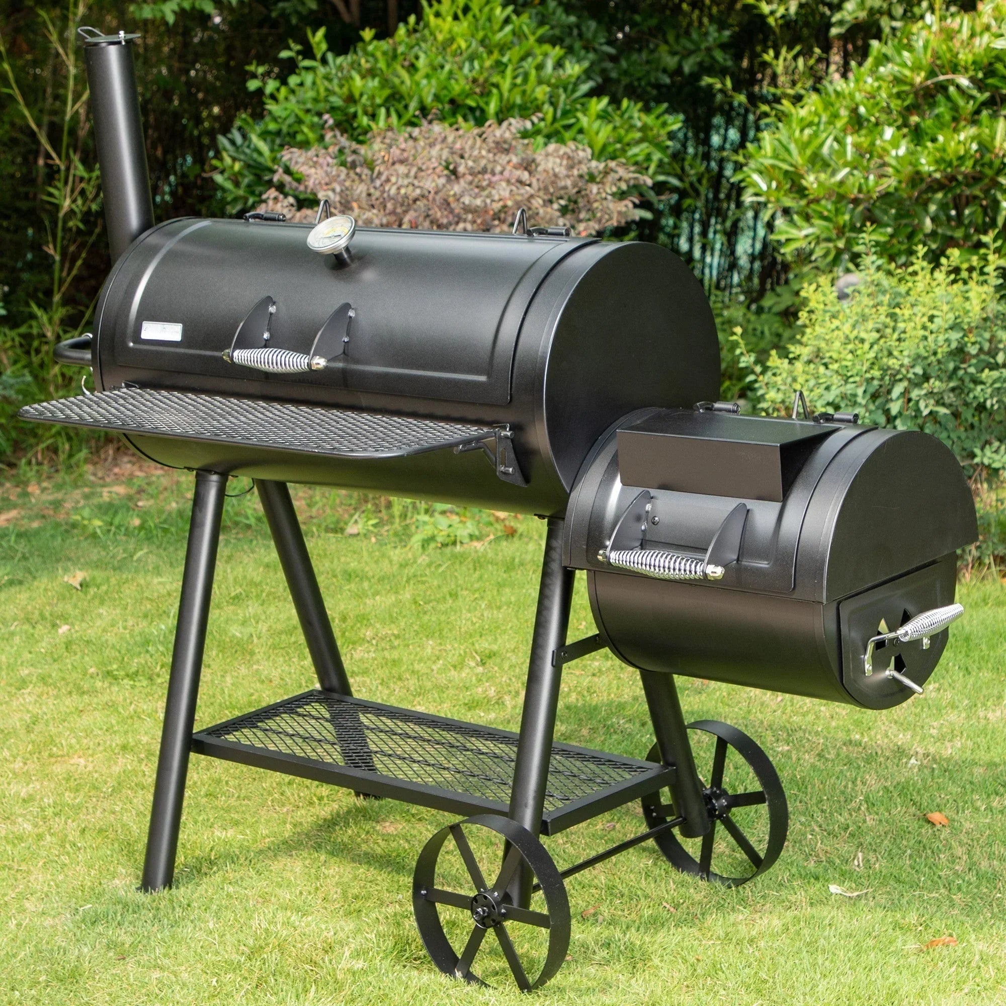 1787493542_Hs3V7ajj 941 Sq.w. Overlarge Bbq Charcoal grill z Offset Smoker, czarny