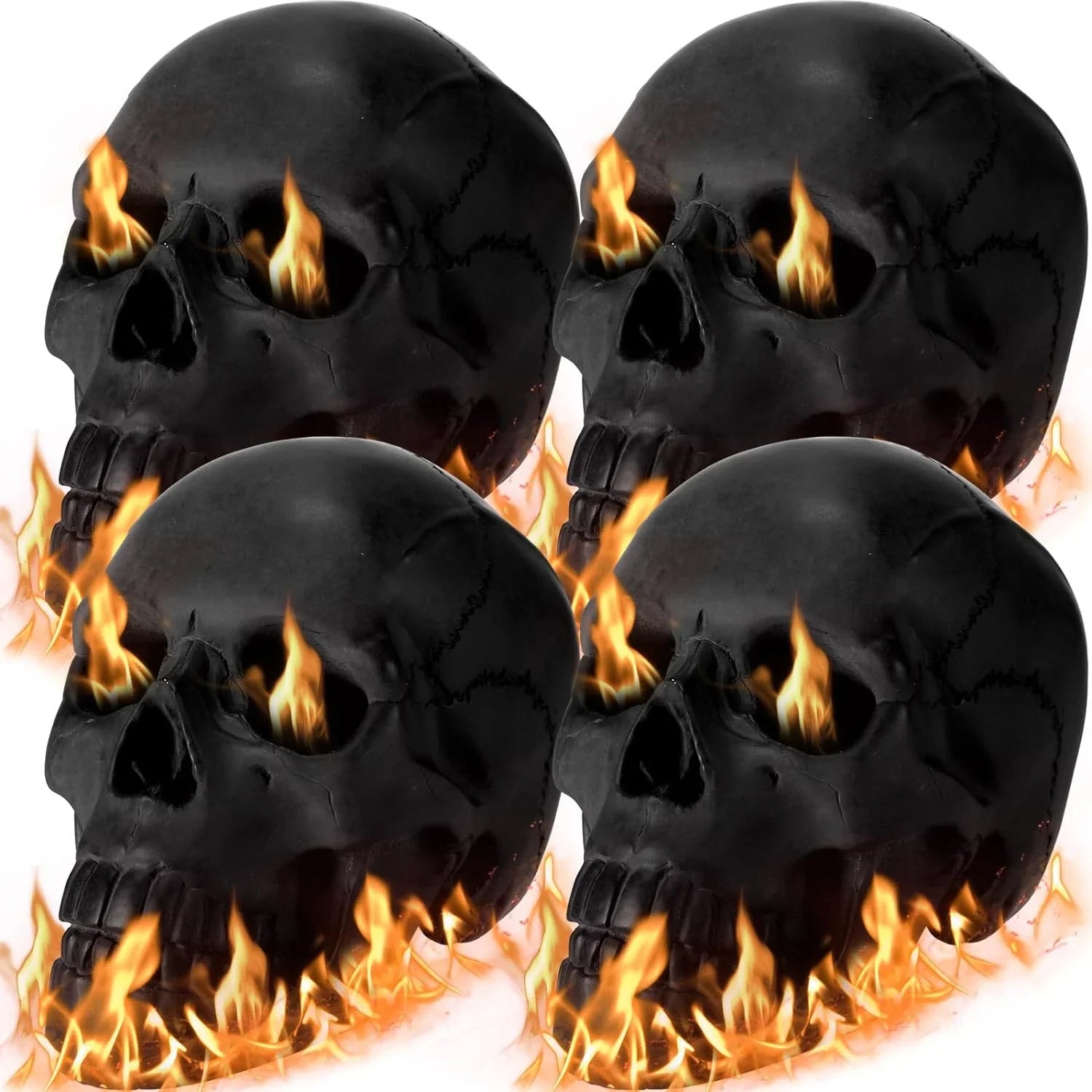 1787494926_dpnWOUKS 4-pakiet palenisko ogrodowe Skull Dummy Skull Halloween Decoration