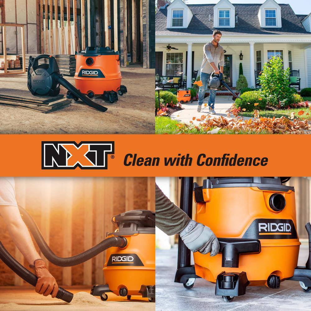 Vacuum - 16 Gallon 6.5 Peak HP NXT WetDry Shop - Featuring Detachable Blower Filter Locking Hose and Accessories HD1600