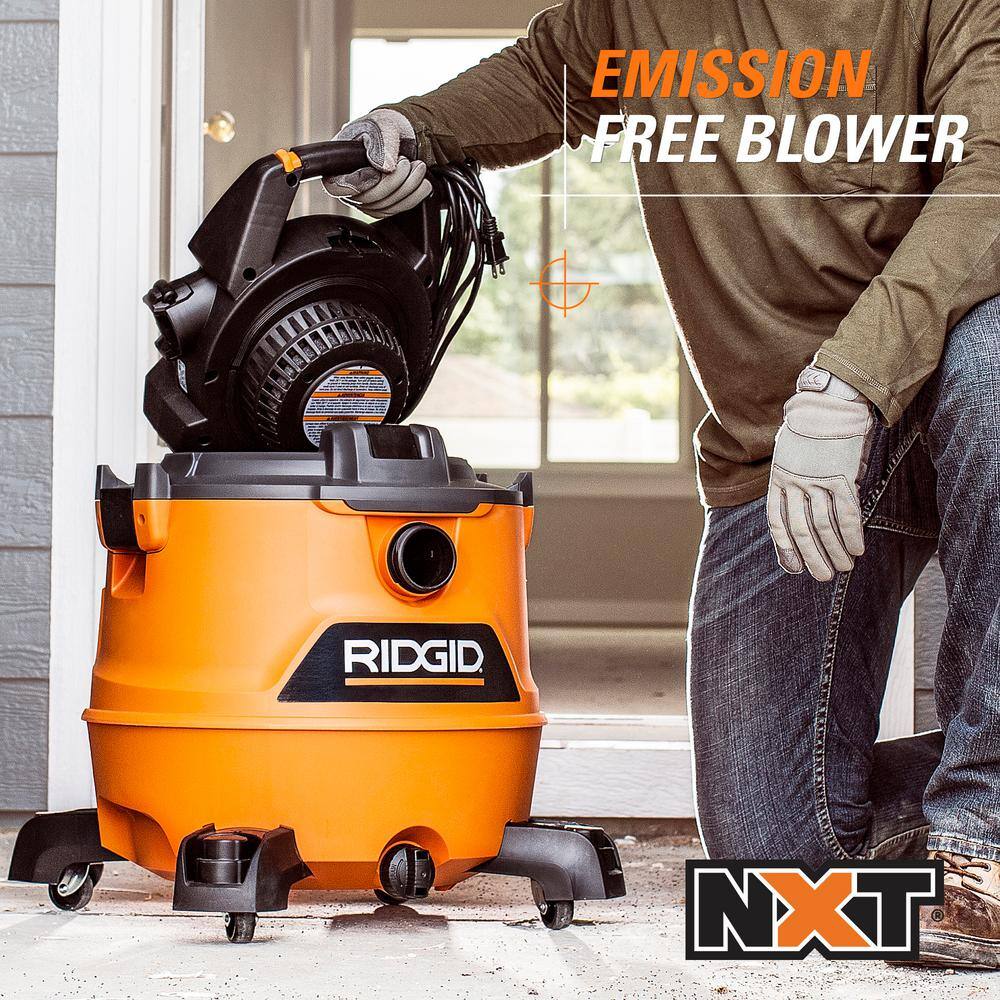 Vacuum - 16 Gallon 6.5 Peak HP NXT WetDry Shop - Featuring Detachable Blower Filter Locking Hose and Accessories HD1600