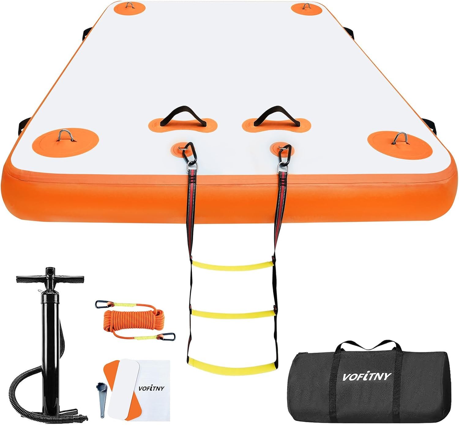 Inflatable Floating Dock z Swim Platform do Lakes