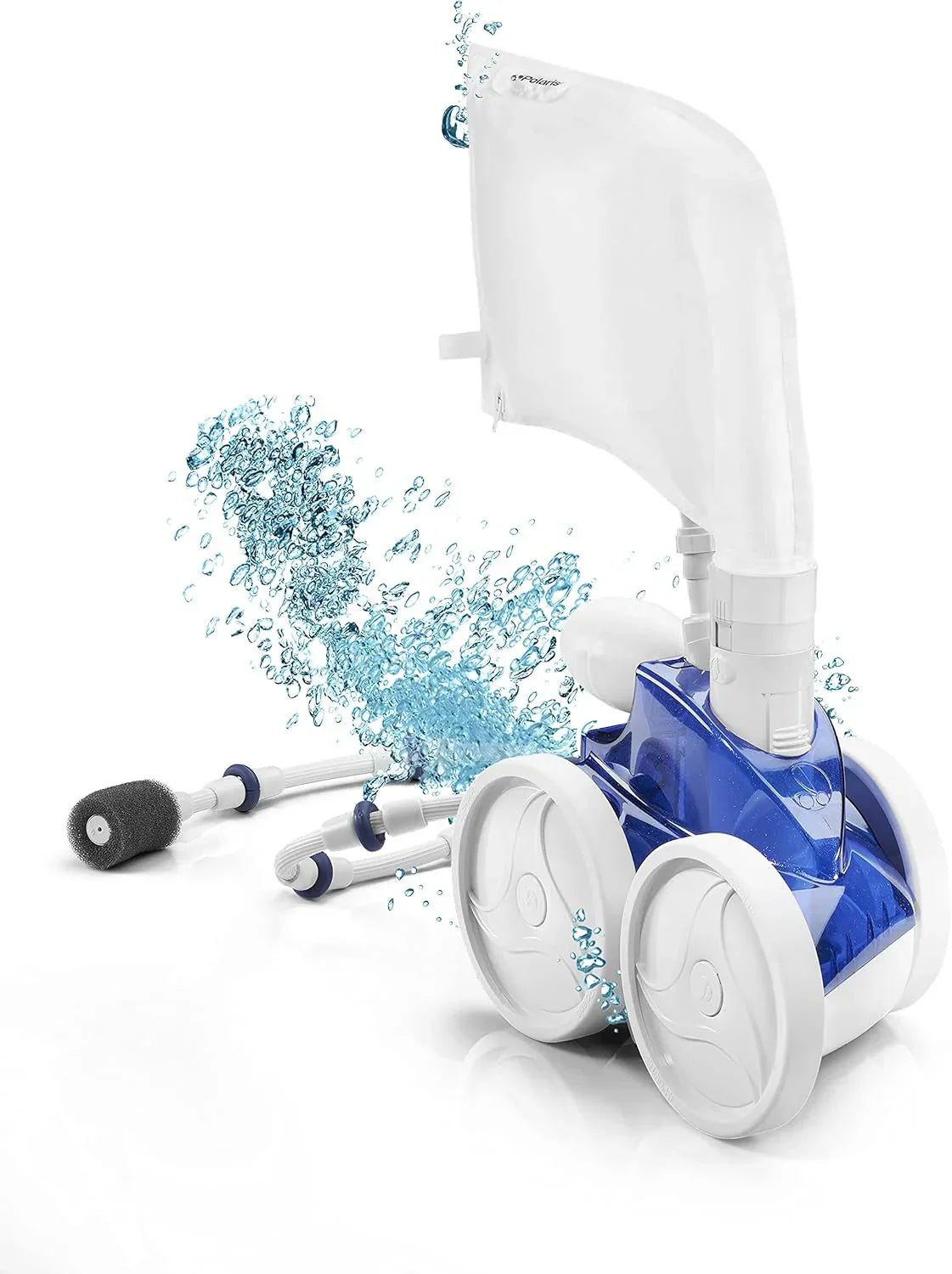 1787500188_lA2q1EoT Pool Cleaner - 380 Pressure Inground - Triple Jet Powered, 31ft of Hose with a Single Chamber Debris Bag