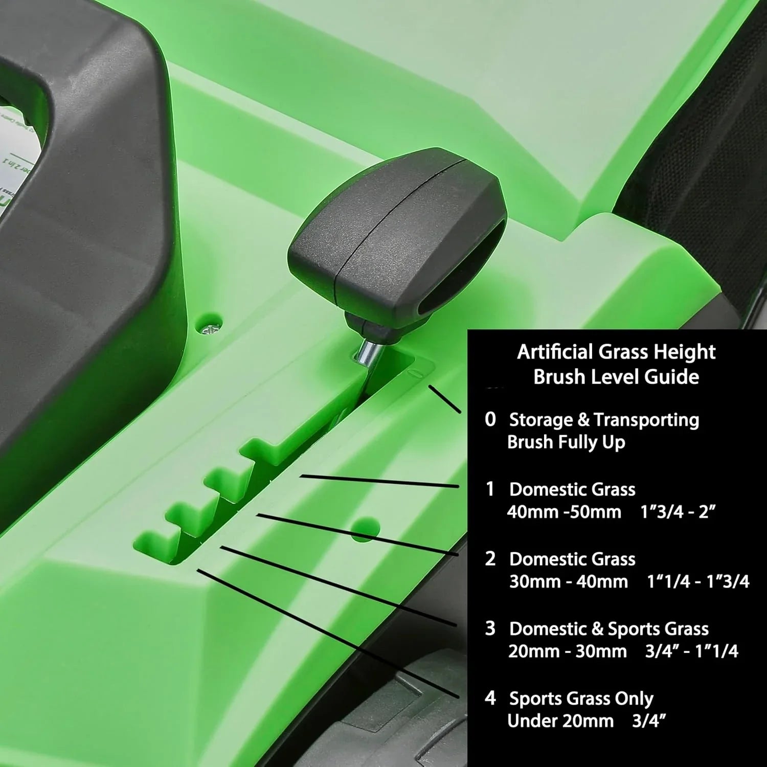 Artificial Grass Sweeper z 15 Brush, 1800W, 2-in-1 design