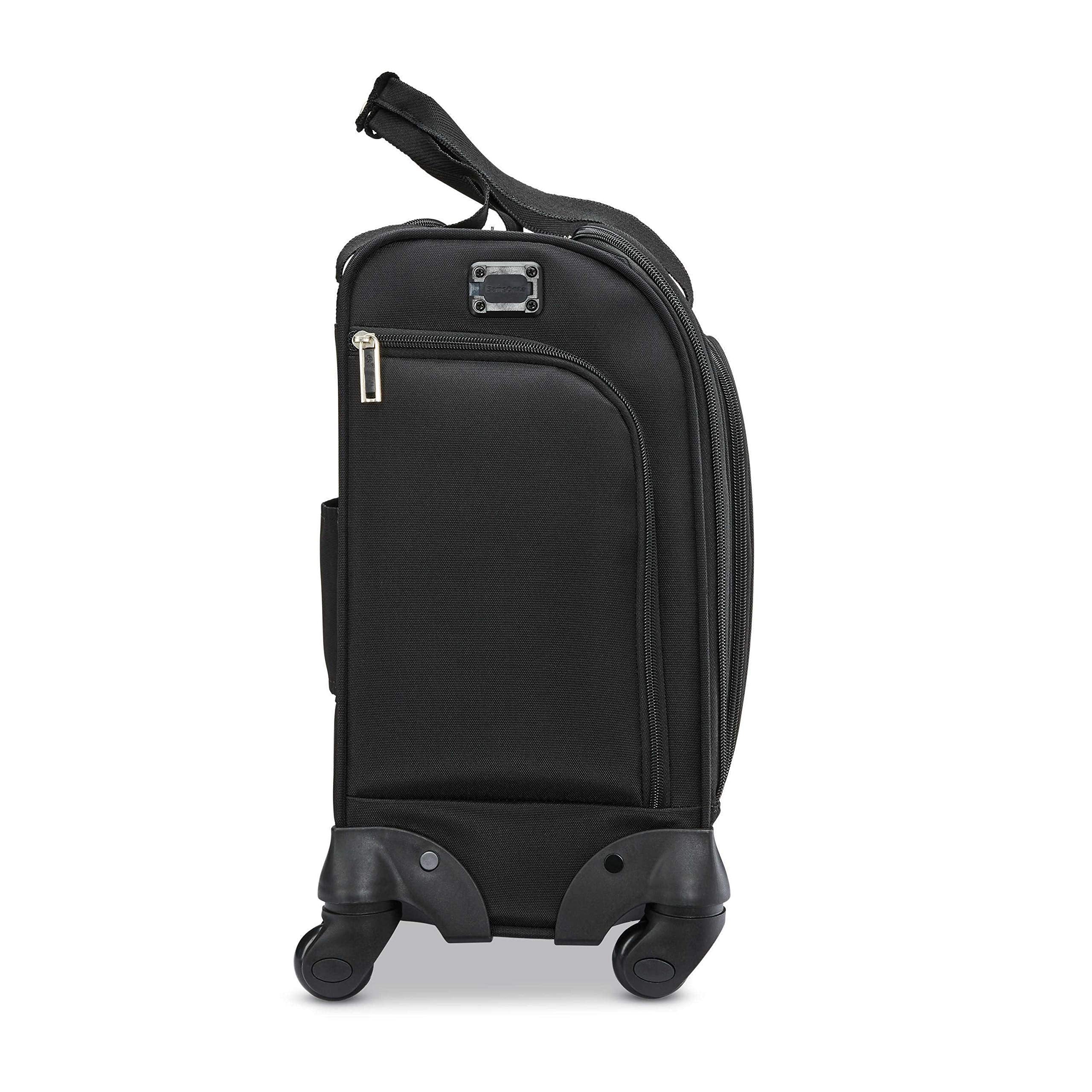 Underseat Carry-on Spinner z USB Port z czarny