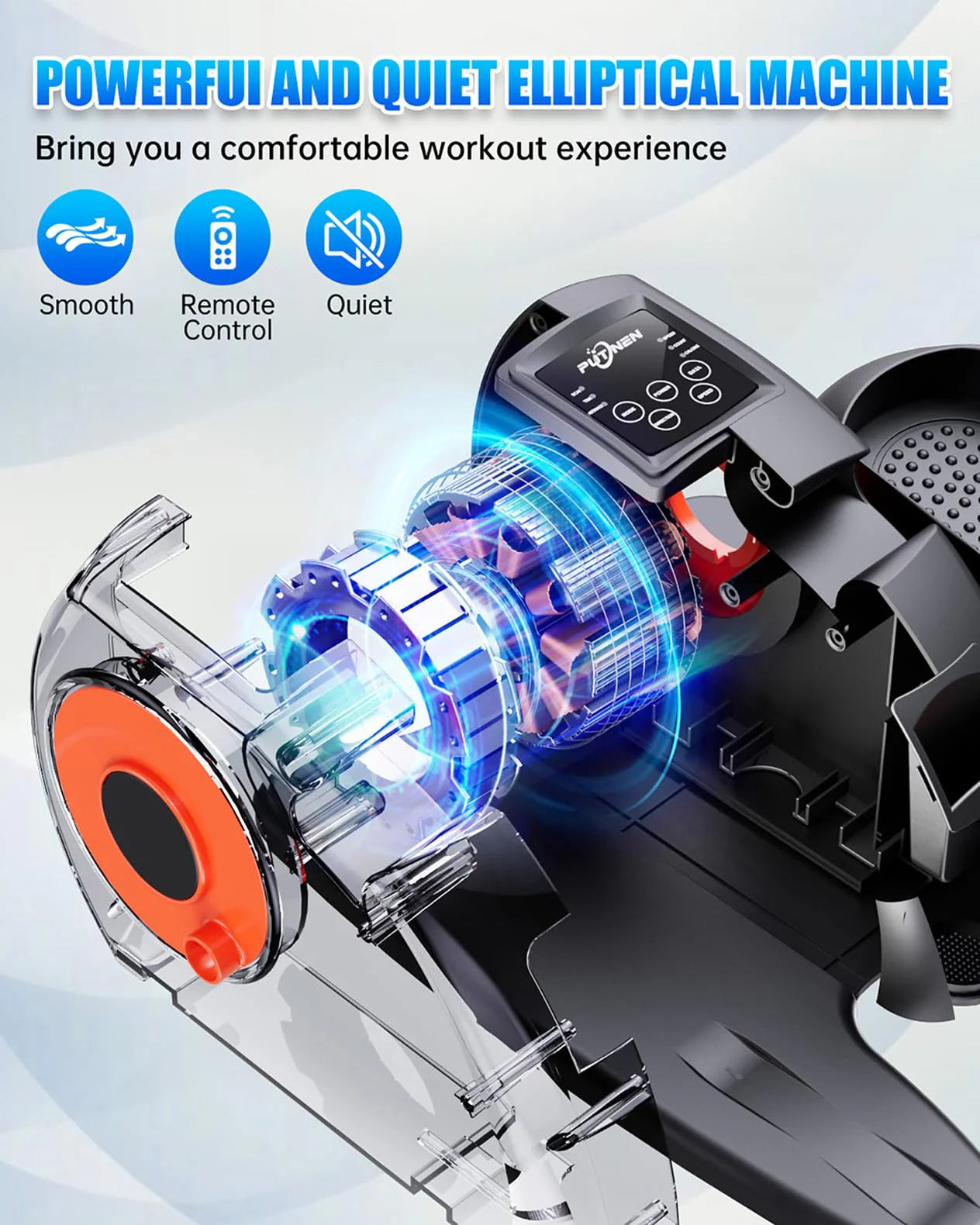 Biurko, Under, Elliptical maszyna do Seniors, cichy Exerciser