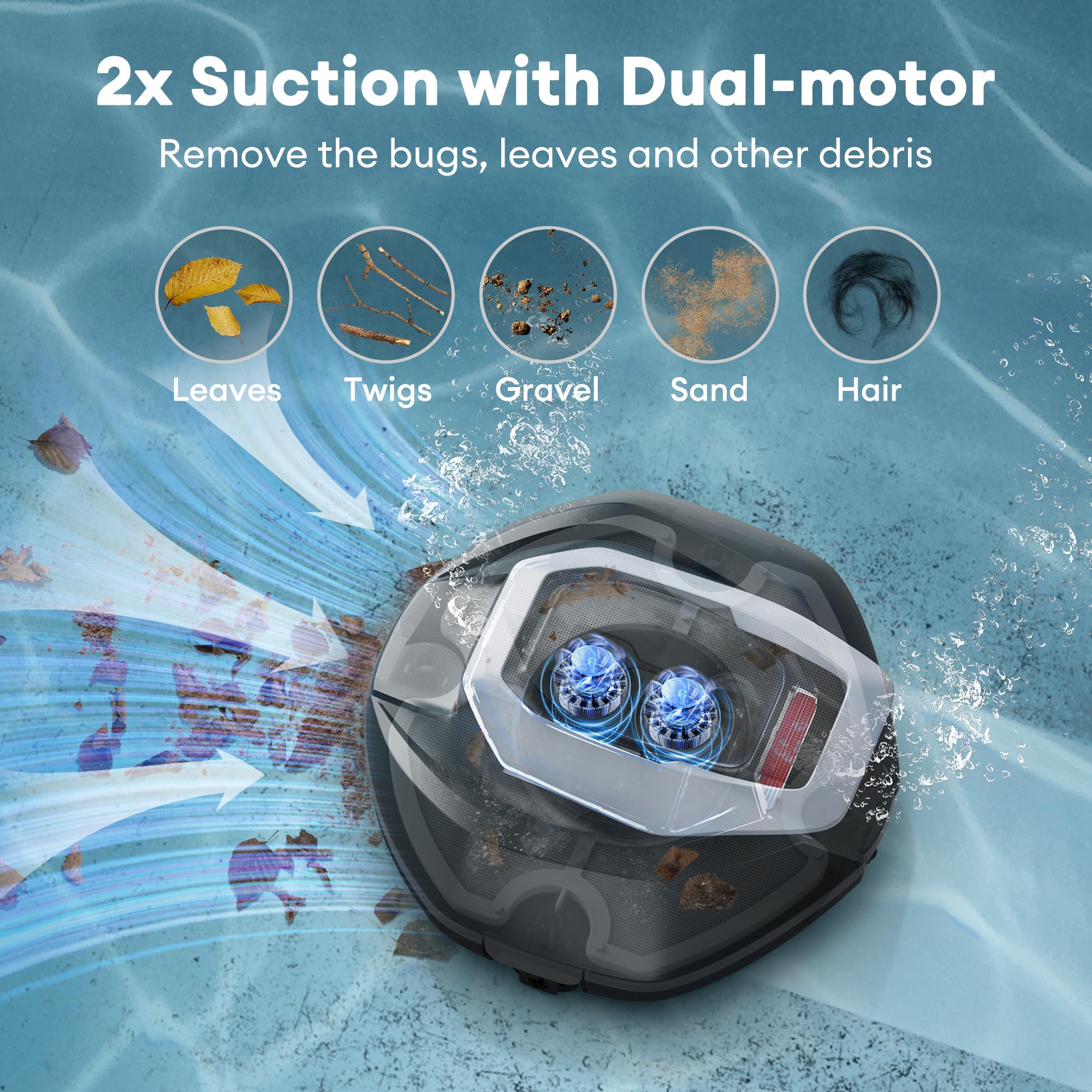 S110 Robotic odkurzacz basenowy, do Above i in-ground Pools