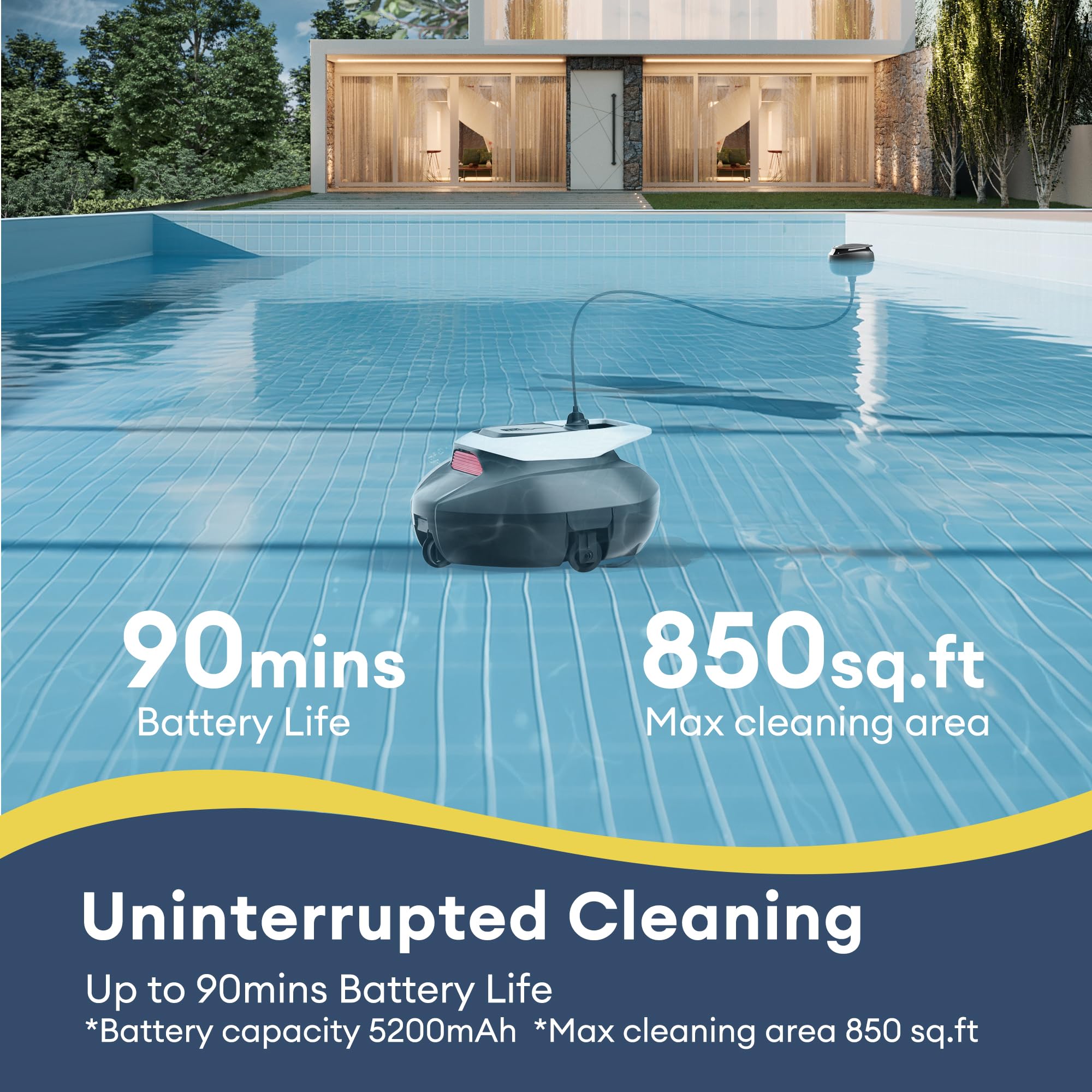 S110 Robotic odkurzacz basenowy, do Above i in-ground Pools